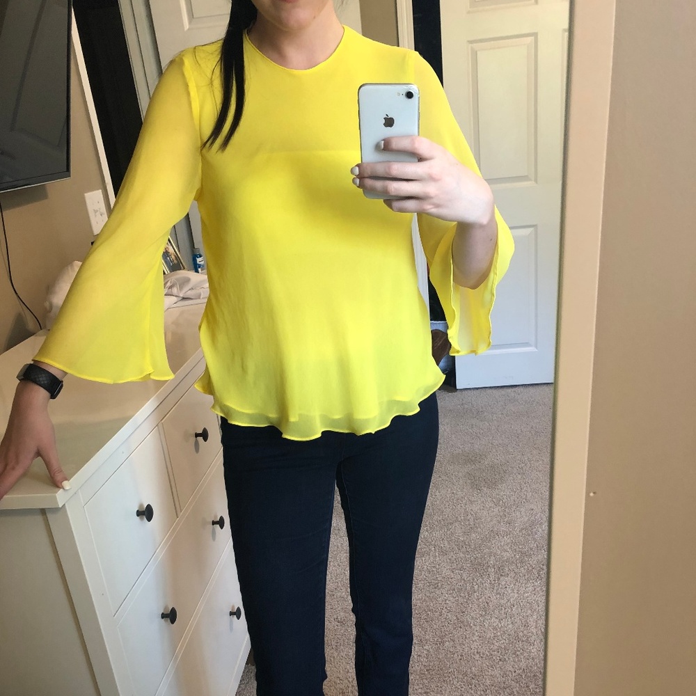 Beautiful Yellow ZARA top